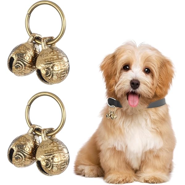 TFSYLISA 2 Stück Haustier Glocken - Laute Katzen/Hunde Glocken Silber