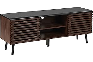 Beliani Mobile TV in Colore Legno wenge Perth