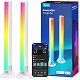 Govee Smart LED Light Bars, WiFi da 15 Pollici con Doppie Perle Luminose, Barre Luminose con Diverse Opzioni Adatte a TV da 4