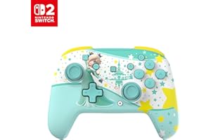 Turtle Beach Rematch Wireless Controller: Rosalina - Officially Licensed for Nintendo Switch 2, Nintendo Switch - TMR Thumbsticks, Customizable RGB, Rechargeable Battery