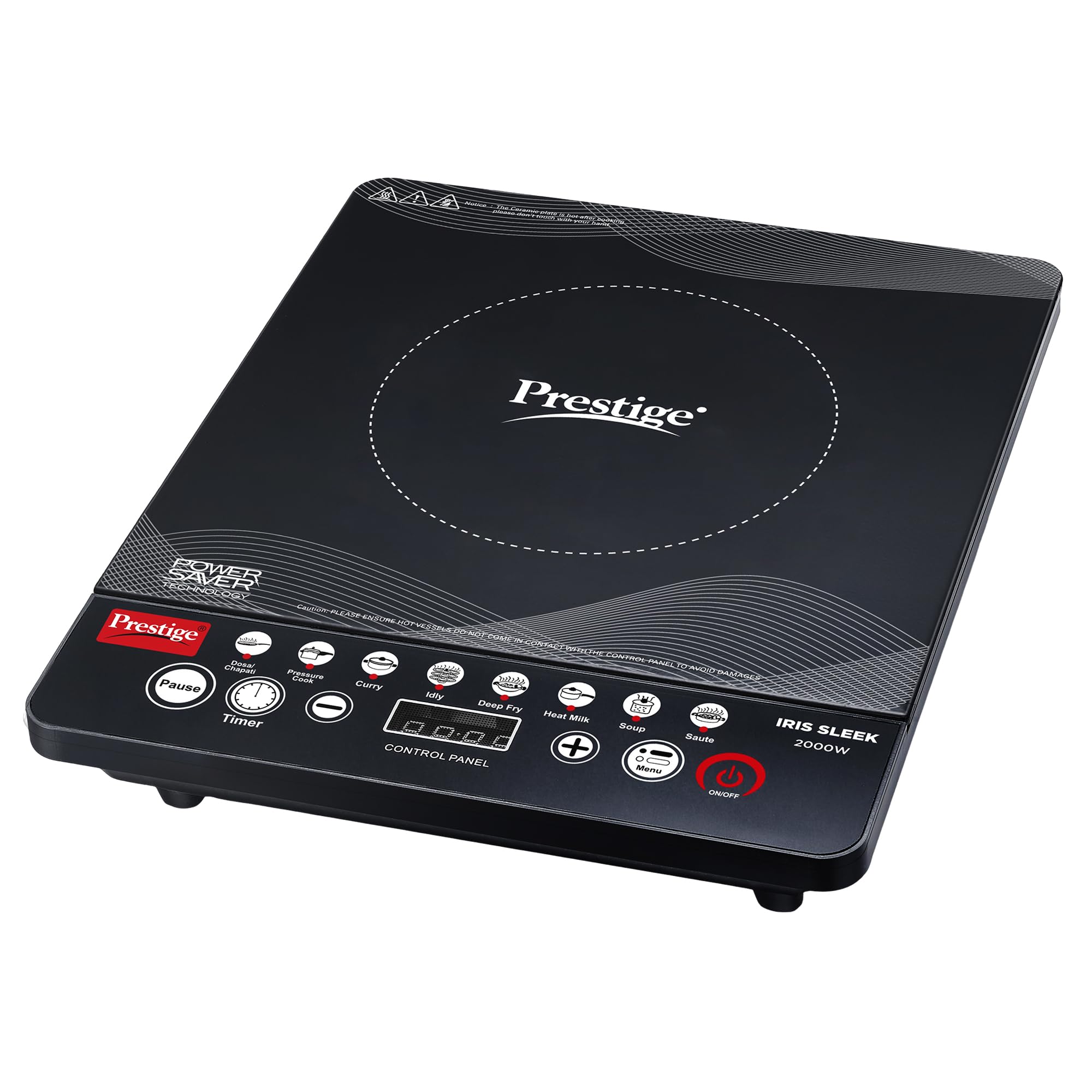 Prestige 2000 Watts IRIS Sleek Induction Cooktop Review: High Voltage Surge Protection, Indian Menu Options, Automatic Voltage Regulator, Feather Touch Button