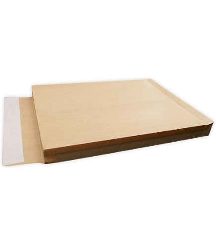 Lot De 100 Pochettes à Soufflets Kraft Armé C4 229x324x30mm - Envois Objets Lourds