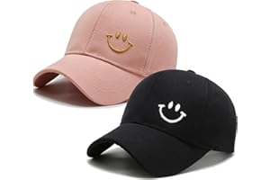 LuckyCao 2 Stück Basecap Herren Damen Baseball Cap Sommer Baseballkappe Damen Freizeit Kappe Sport Verstellbare Atmungsaktiv Kappe Herren, Sonnenschutz Kappe, Einheitsgröße