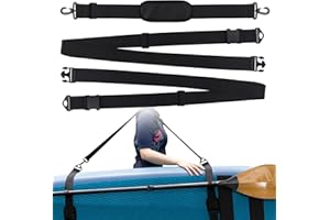 FLOWERUN Correa de Transporte para Tabla de Surf y Sup, Cinturón Ajustable con Almohadilla Acolchada, Arnés Universal para Paddle Kayak Canoa Tablas Hinchables, Longitud 70–202 cm