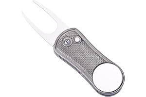 Mile High Life Herramienta de Metal con botón emergente y Marcador magnético de Bolas Golf