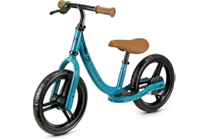Kinderkraft Space 2 Bicicleta sin Pedales, Bicicleta Niño 2 años, Bicicleta 2 Ruedas, Sillín Ajustable, con Freno, Ligera, 3.6 kg, Ruedas 28 cm de diámetro, 35 kg