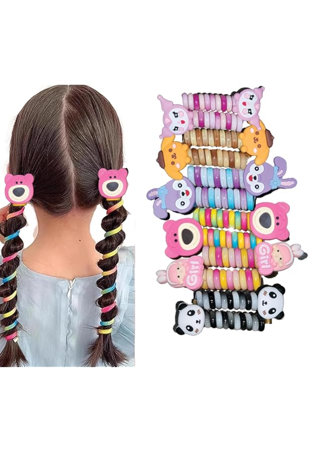 4pcs Set Sparkling Rhinestone Star Hair Ties - Durable, High