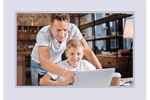 JAIHONDA 10 Inch Frameo WiFi Digital Picture Frame, 32GB Memory Smart Digital Frame with Touch Screen, Auto Rotate, Wall Mountable 1280x800 Electronic Picture Frame (White)