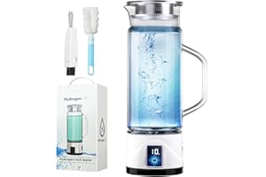 IUHFSIFS 1L Wasserstoff Wasserflasche mit Bürste 【1L Super Cup- All-day Drink】【Neuer Durchbruch auf dem Gebiet der Gesundheit】 Wasserstoff Wasser Cup nimmt SPE Technologie