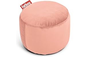 ‎FATBOY Fatboy Point Velvet Indoor Bean Bag Pouf, Ottoman, and Footstool - Pearl Blush