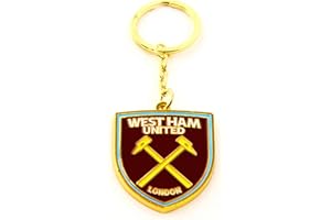 WEST HAM UNITED F.C. West Ham FC - Llavero oficial de metal con escudo de fútbol