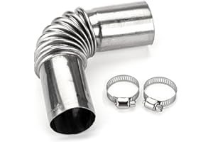 LOEPENLE 25mm Connettore di Scarico di Uscita del,Connettore per Riscaldatore da Parcheggio,Condotto Auto per Riscaldatore Di Parcheggio,Tubo Un Gomito del Condotto di sfiato 'Aria del riscaldatore (1)