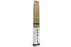 ProMark Drumsticks - Schlagzeug Sticks - Schlagzeugsticks - Klassischer Vorwärts 5B Hickoryholz, Ovale Holzspitze, Buy 3 Paars Get 1 Free