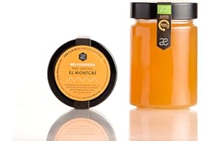 ABELLAIRES EMPORDANESOS Miel ecológica del Parque Natural del Montgrí | Origen Empordà, Cataluña, España | Miel 100% natural, artesana, cruda y sin pasteurizar. Miel directa del apicultor (Tarro cristal 440 gr)