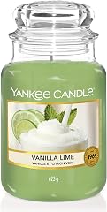 Yankee Candle Candela profumata in giara grande | Calce alla vaniglia | Durata Fino a 150 Ore | Regali per donne