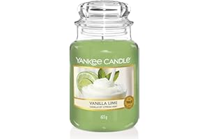 Yankee Candle Candela profumata in giara grande | Calce alla vaniglia | Durata Fino a 150 Ore | Regali per donne