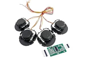 Wishiot 4PCS 50KG Load Cell Weighing Sensor Half-Bridge Strain Gauge Human Body Scale with Bracket + HX711 Amplifier AD Module