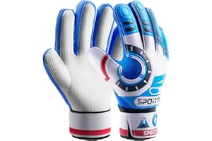 Sportout Gant Gardien De But Enfant,Excellente Protection des Doigts et des Poignées Gants De Foot Gardien Enfant pour Garçons et Filles