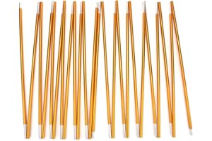 VGEBY 2Pcs Postes de Tiendas de 12 Secciones de Aluminio Telescópicos Palos para Tiendas de Acampar Varillas para Tiendas de Campaña Montañismo Y Camping Tiendas De Campaña Y Accesorios para Acampar