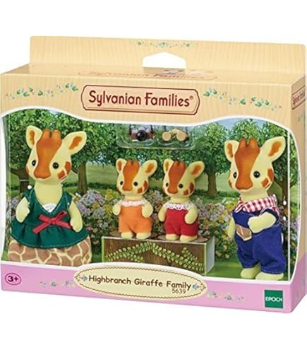 Famille Chèvre SYLVANIAN FAMILIES - 4 Figurines Articulées Avec Vêtements Amovibles