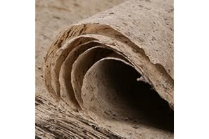 Acidea Mulberry Paper, 50Sheets 11.8" x 15.7" Natural Fiber Texture, Chinese Style Handmade, Ideal for Painting, DIY Crafts, Scrapbooking and Decorating