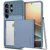 Spigen Galaxy S26 Ultra ile Uyumlu Kılıf Slim Armor CS Kartlıklı &Ccedil;ift Katmanlı Zırh Koruma Mavi Kapak - ACS11225 (Spigen TR G