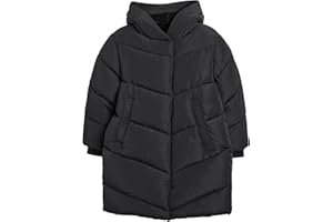 Next Mädchen Wasserabweisender Steppmantel mit Kunstfellfutter und Kapuze