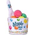 iscream Dippin' Dots 7.5" x 7" Pillow Set with Plushie Spoon and 8 Colorful Dots