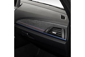 ‎BETTERHUMZ BETTERHUMZ Auto-Armaturenbrett-Abdeckung, kompatibel mit BMW F22 F20 F23 M235i M240i 228i 116i 218i 220i 118i 125i 225i 2012-2019 für Alcantara Mittelkonsole Aufkleber Innenzubehör (A, Normal)