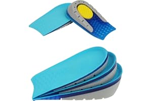 Aomig Hauteur Augmentation Semelles, Semelles de Talon D'augmentation de La Hauteur, Invisible Respirantes Semelle Talon, Talonnette Epine Calcaneenne Tendon D'achille pour Hommes et Femmes