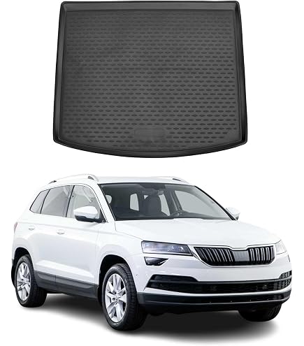 Tapis De Coffre Pour Skoda Karoq (NU7) 2019-2025 - Protection EVA - Imperméable, Antidérapant - Facile à Nettoyer
