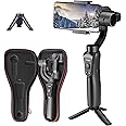 DIGITEK 3-Axis Handheld Gimbal Stabilizer for Smartphones & Gopro with Face & Object Tracking Motion, Various Time Lapse Features & Upto 12 hrs. Operational Time (DSG 005), Black