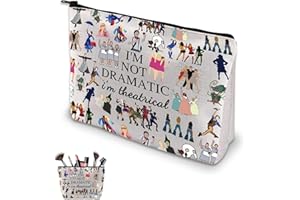 YOUTHLOXUS Broadway Musical Theatre Gifts Makeup Bag, Theatre Gifts, Theatre Bag I'm Not Dramatic I'm Theatrical, Broadway Fan Cosmetic Bag for Theatre Fans