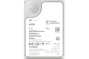 ‎SEAGATE Seagate Exos 28TB Interne Server Festplatte ST28000NM000C 3,5 Zoll HDD SATA 6Gb/s 7200RPM 512MB Cache (Generalüberholt)