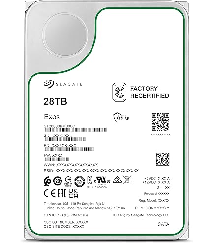 Seagate EXOS X16 16TB SATA 4IN 7200RPM HELIUM 512E/4K : Amazon.co