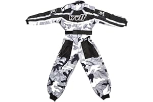 WULFSPORT KIDS CAMO KART SUIT Wulfsport Junior Kids Kart Suit Rennanzug in Tarnoptik für Motocross, Quad, Sport, Rennen
