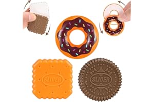 Yeefunjoy 3PCS Fidget Slider Toy, Postre Fidget Slider EDC Adult Fidget Toys, ADHD Autismo Sensorial Toys, Ansiedad Stress Relief Toys, Office Desk Toys, Gifts For Adults and Children