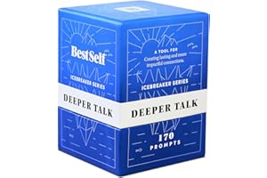 BESTSELF CO. BestSelf Conversation Starter DeepTalk Deck Potężne narzędzie do nawiązywania i wzmacniania relacji poprzez pielęgnowanie otwartych, angażujących i znaczących interakcji – 150 angażujących podpowiedzi