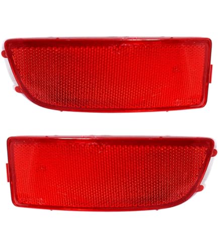 Set Van 2 Reflectoren Driehoek Rood E-getest Aanhangwagen Reflector Links Rechts