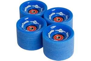 FunTomia Lot de 4 roulettes pour longboard/skateboard avec roulements Mach1® 70 x 51 mm 80 A ou 70 x 51 mm 86 A