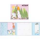 Grupo Erik Moomin Sticky Notepad - Pretty Stationery | 6 Different Sizes Cute Sticky Notes + Weekly Planner Magnetic Closure
