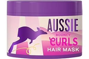 Aussie Bouncy Curls Hair Mask | For Dry Wavy & Curly Hair | Vegan | Rinse-out or leave-in