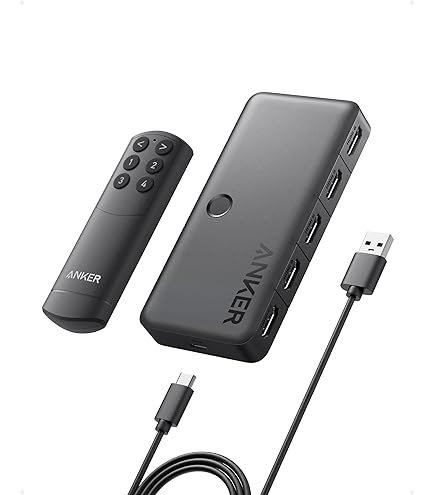 J-Tech Digital HDMI Switch 4K 120hz, 2.1 Switch 4 In 1 Out...