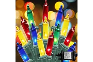 NEONAWALL Christmas String Lights Plug in 100LED 33FT Christmas Lights Christmas Tree Lights Fairy Lights Main Power with 8 Modes for Indoor Xmas Tree Garland Birthday Wedding Party Festival Decoration
