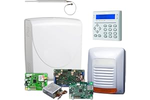 Bentel Security - Kit Allarme Casa Professionale Antifurto Absoluta Plus ABS48 Zone + Scheda IP - Con cavo elettrico, Wireless