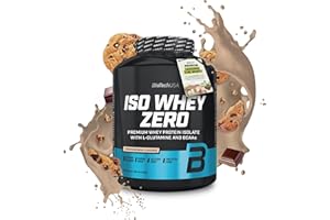 BioTechUSA Iso Whey Zero | Premium Whey Protein Isolate | Grass-Fed | Enzyme-Free | Sugar- and Gluten-free, 2.27 kg, Cookies & Cream