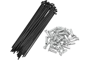 Motoforti Universal Bicycle Spokes Bike Wheel Spokes 14G Carbon Steel 1 Set