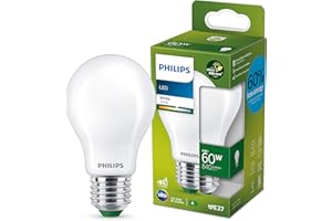 ‎PHILIPS LIGHTING Philips LED Classic ultraeffiziente E27 Lampe (60 W), matte LED Lampe mit neutralweißem Licht, energiesparende Lampe mit langer Nutzlebensdauer, Energieeffizienzklasse A