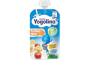 Nestlé Yogolino Lácteo Infantil Fresa Plátano, desde 6 meses, bolsita 100 g