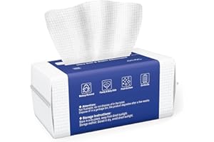 Ourmed Life Serviettes Visage Biologiques Jetables - Lingettes Démaquillantes et Nettoyantes pour le Démaquillage Visage, Soins de la Peau, Pluis-free et Idéales pour Peaux Sensibles (100 unité)
